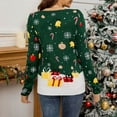 Women's LED Light Christmas Sweater 2024 Autumn And Winter Santa Round
