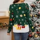 thumbnail image 4 of Suéter navideño para mujer, jersey con luz LED a la moda, nuevo jersey de punto de jacquard de dinosaurio para invierno 2024, top informal cálido para mujer, 4 of 4