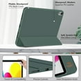 thumbnail image 5 of ZKTUYU iPad 11th/10th Generation Case A16 11 inch/10.9 inch 2025/2022, Slim Stand Protective Cover with Pencil Holder, Support Touch ID, Auto Wake/Sleep, Tti-fold Stand Case, Green, 5 of 8