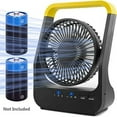 thumbnail image 1 of Battery Operated Fan Super Long Lasting Battery Operated Fans for Camping Portable D-Cell Battery Powered Desk Fan with Timer 3 Speeds Whisper Quiet 180 Rotation for OfficeBedroomOutdoor 5'', 1 of 4