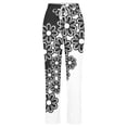 thumbnail image 4 of Bigersell Palazzo Pants For Women Wide-Leg Pants High Waisted Full Length Trousers Pant Style P-7 Regular Casual Loose Pants Y-7-White L, 4 of 4