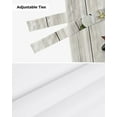 thumbnail image 6 of Wood Grain Magnolia Plant Flowers Window Valance Curtain Kitchen Cafe Short Curtains Living Room Tie-Up Valance Curtain, 6 of 6