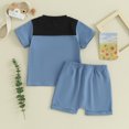 thumbnail image 3 of Bagilaanoe 2pcs Toddler Baby Boy Shorts Set Short Sleeve Letter Print T Shirt Tops + Shorts 6M 12M 18M 24M 3T Kids Casual Summer Clothes, 3 of 9