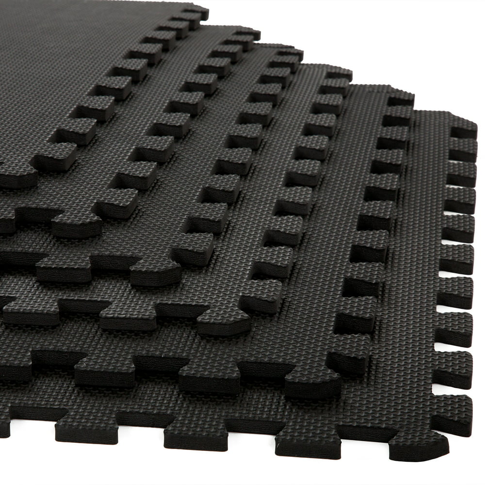 Foam Mat Floor Tiles, Interlocking EVA Foam Padding by Stalwart - Soft