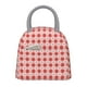 thumbnail image 1 of Disketp Checkered Christmas With Snowflakes Bolsa Térmica para Almuerzo, Lonchera con Abertura Amplia y Gran Capacidad, Organizador Reutilizable para Mujeres, Hombres y Adultos, 1 of 6