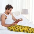 thumbnail image 5 of Naloa Vintage Excavator Pajama Pants Men, PJ Bottoms, Sleep & Lounge Pants-Medium, 5 of 6
