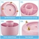 thumbnail image 4 of Organizador de escritorio Marbrasse con 5 compartimentos que gira 360°, color rosa, 4 of 7
