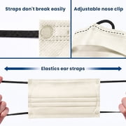 Disposable Face Mask For Adults - Pack Individually Wrapped 4 Ply Protection 5 colors