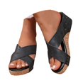 thumbnail image 3 of Fukaraa 2025 Wide Width Sandals Women Wedge Platform Spring Summer Dressy, 3 of 9