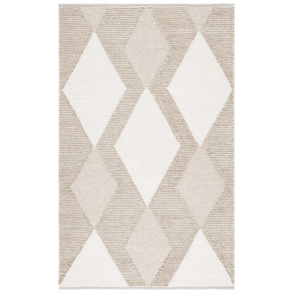 SAFAVIEH Natura Medici Diamond Area Rug, Natural/Ivory, 3' x 5'