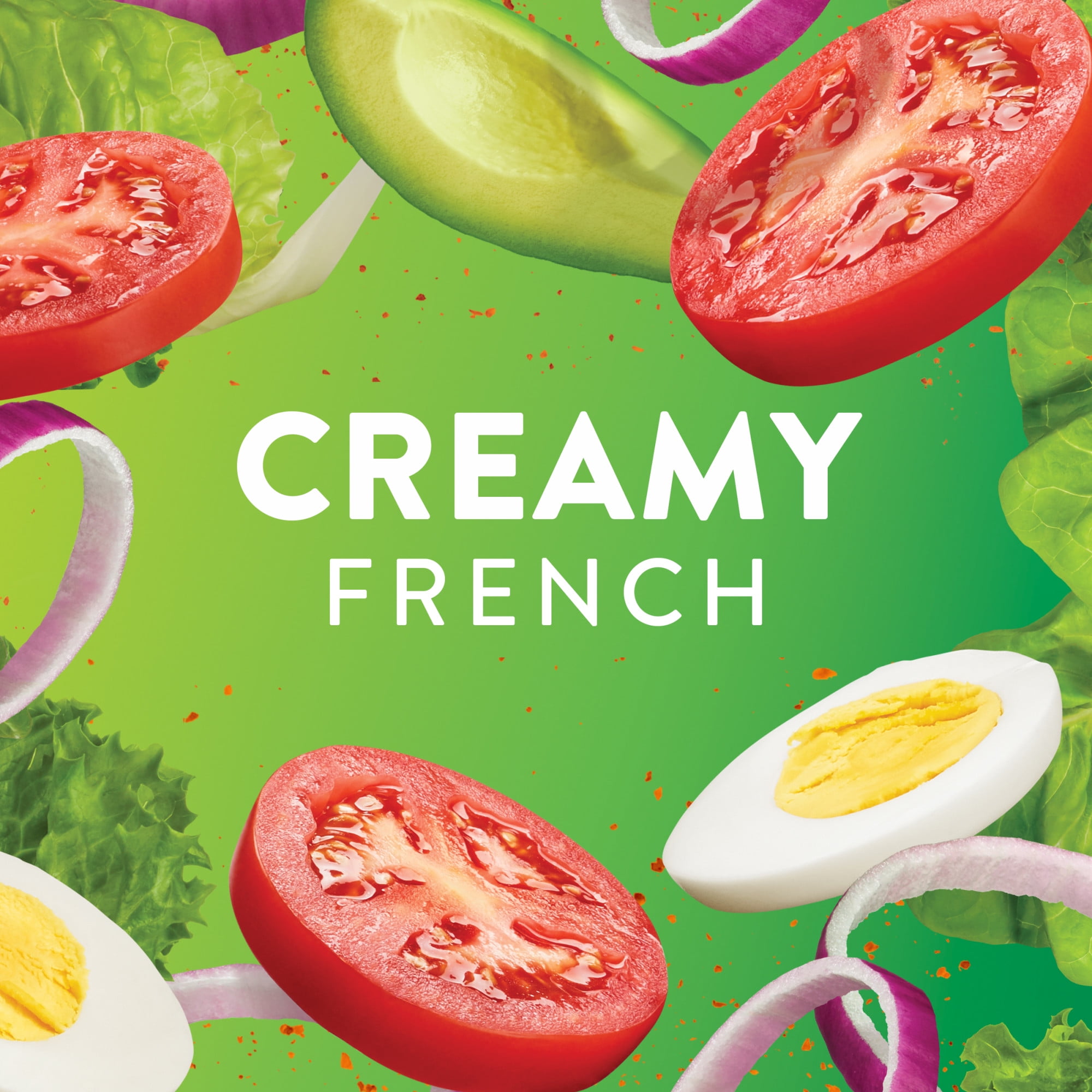 (4 pack) Wish-Bone Creamy French Salad Dressing, 15 fl oz