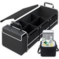 thumbnail image 1 of Organizador para el Maletero del Coche Almacenamiento de Maletas Impermeables, con Bolsa de Refrigeración Térmica y a Prueba de Fugas, Tapa Plegable, Cinturón de Fijación Ajustable, 1 of 6