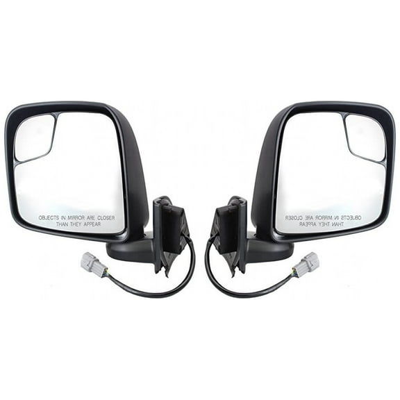 For Nissan NV200 2013-2021 Door Mirror Driver & Passenger Side Pair | Power | Heated | w/Appearance Package | Paint To Match | SV Model | 96302-3LM0B, 96301-3LM0B | NI1320247, NI1321247