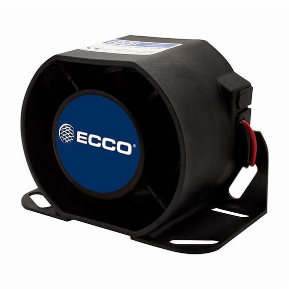 Ecco Back Up Alarm,Black,4-13/64" H 840N