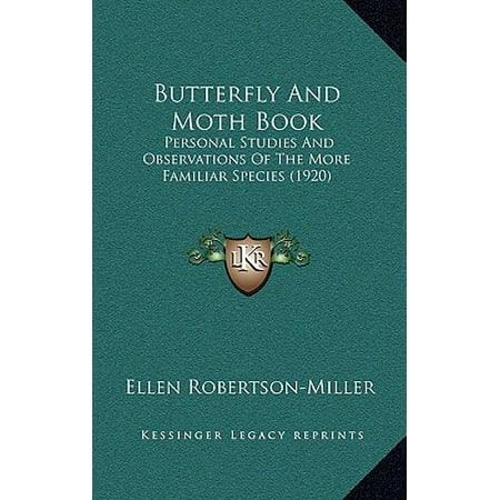 Butterfly And Moth Book Personal Studies And