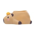 thumbnail image 1 of MERIGLARE Small Capybara Flower Pot Animal Flowerpot for Living Room Bedroom Household Lie Prone, 1 of 9