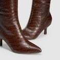 thumbnail image 4 of BURUDANI Women Sexy Pointed-Toe Knee-High Kitten-Heel Tall Fashion Boots, 4 of 6