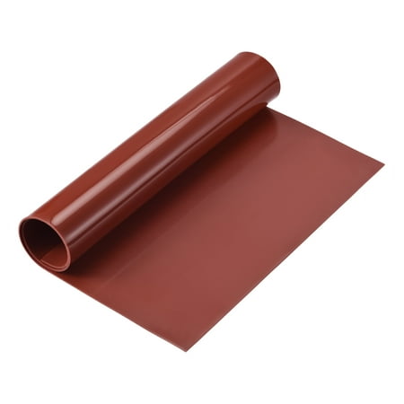 Uxcell Silicone Rubber Sheet Mat Rubber Pad for Furniture, Door Sealing Strip, DIY Craft Red 12x36x0.04 inch