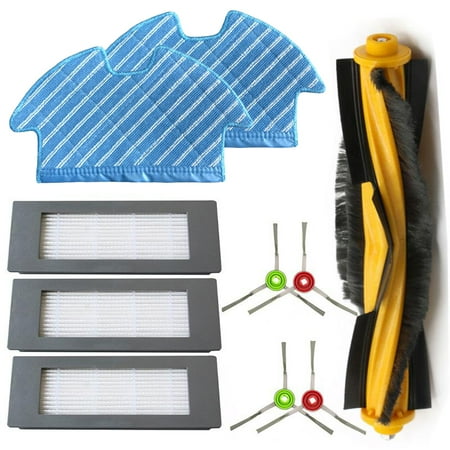 For Ecovacs Deebot Ozmo 900 Filter Brush Mop Cloth Set Vacuum Cleaner