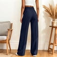 thumbnail image 4 of SeekIslan Wide Leg Loose Pants for Women High Waisted Business Casual Slack Pants, 4 of 5