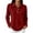 63#Wine, variant on Waffle Knit Tops for Women Long Sleeve Collared Work Golf Polo Shirt S
