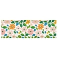thumbnail image 6 of Yayeee Kitchen Valance Rod Pocket 54" x 18" Living Room Window Curtain, Retro Orange Floral, 6 of 6