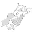 thumbnail image 2 of Troqueles de corte en relieve, percha de ropa de acero al carbono, cortes de diseño para manualidades de álbum de recortes, 2 uds., 2 of 14