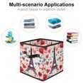 thumbnail image 2 of Eiffel Tower Foldable Storage Cubes with Handle, 10.8"x10.5"x10.6", Large Capacity Storage Basket Containers, 2 of 6