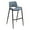 Azure Gray, variant on Desi Barstool White & Walnut Barstool, Modern Style, Plush and durable faux leather fabric, Steel, Indoor Bar