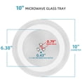 thumbnail image 2 of Placa de vidrio de repuesto para microondas Whirlpool W11367904 de 25,4 cm, 2 of 6