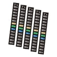 thumbnail image 1 of Bunblic 5 Pieces Aquarium Thermometer Sticker, Fish Tank Temperature Strip, Compact Professional Terrarium Water Temperature Test Vertical, 1 of 8