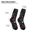 thumbnail image 2 of Zufioo I love you Mom Print Children's Mid-tube Socks, Contrast Color High Elastic Sports Socks - Sweat-absorbent, Warm, Suitable for Children Aged 6-10, 2 of 5