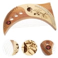 thumbnail image 4 of 1 Set Lyre Harp 19 Metal Strings Handheld Harp Wood String Instrument (Assorted Color), 4 of 9
