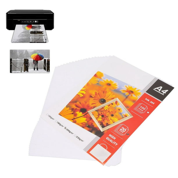 Papier Photo Mat, 8,3 X 11,7 Pouces A4 Papier Imprimante Papier Photo Pour  Impression Pour Photo Pour Document 