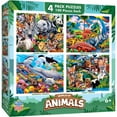 thumbnail image 2 of MasterPieces Kids Jigsaw Puzzle Set - World of Animals 4-Pack 100 Pieces, 2 of 9