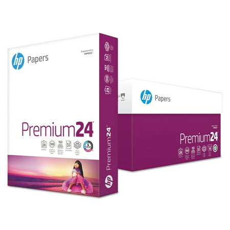 HP Papers Premium 24 Paper, 98 Bright, 24lb, 8-1/2 x 11, Ultra White, 500 Sheets/Ream (Best Printer For Transparency Paper)