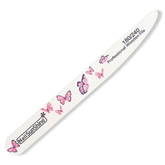 Curved Nail Files Rough Grit Reusable Emery Boards For Natural Nails