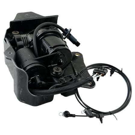 NEWZQ Air Suspension Compressor Fits Select: 2006-2011 Buick Lucerne Cadillac DTS Sedan Black 1Pc