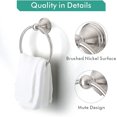 thumbnail image 4 of EcoNesxp Faucet towel ring hand towel ring chrome chrome bathroom wall ring, 4 of 5