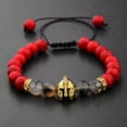 thumbnail image 2 of RSAMD Men's Triple Protection Natural Black Obsidian Hematite Tiger's Eye Bracelet-Red Turquoise, 2 of 2