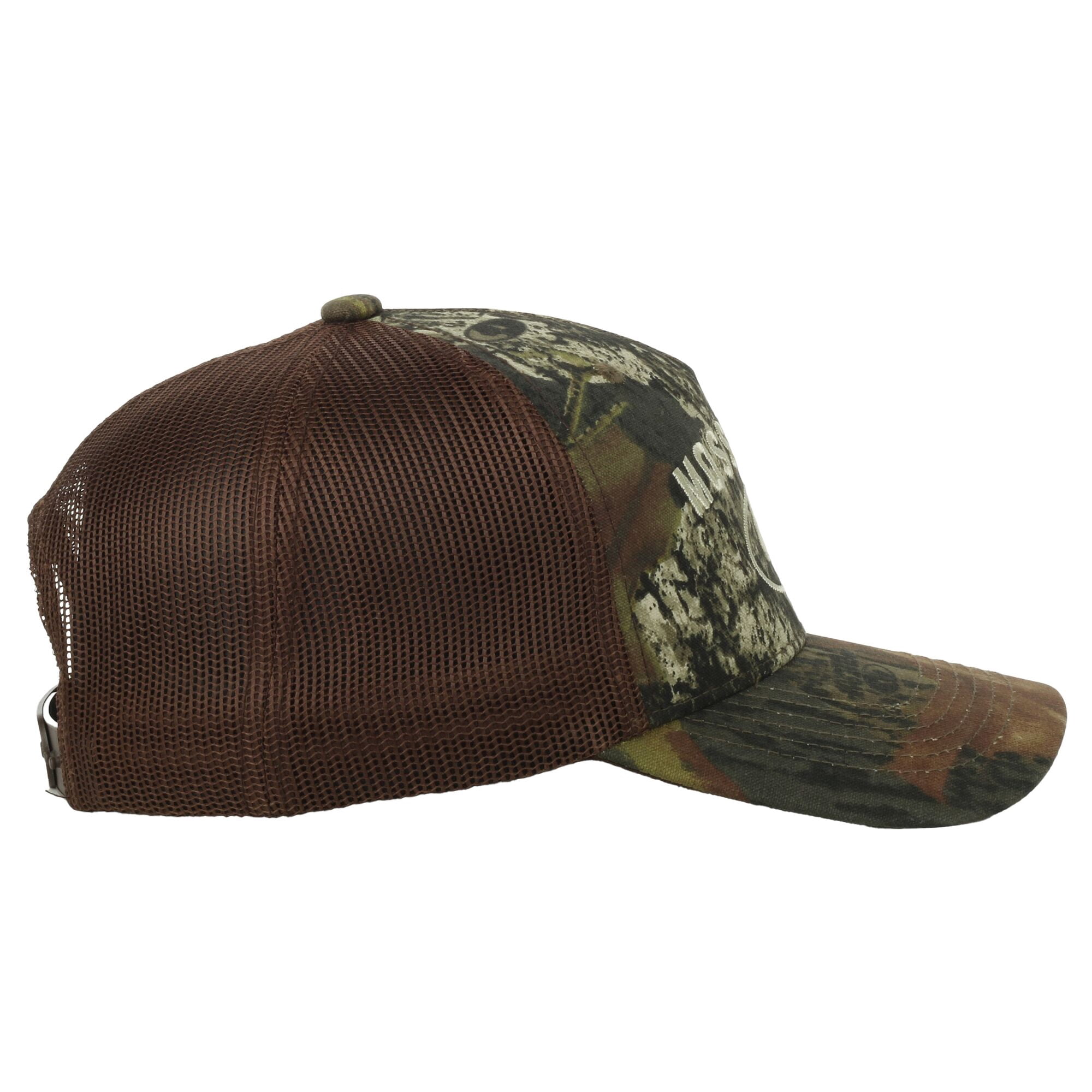 Mossy Oak® New Break-Up Camo Trucker Hat – Mid Profile Mesh Back Snapback, One Size