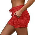 thumbnail image 4 of Women's Sweat Shorts Soft Comfy Activewear Lounge Shorts with Pockets and Drawstring, 4 of 4