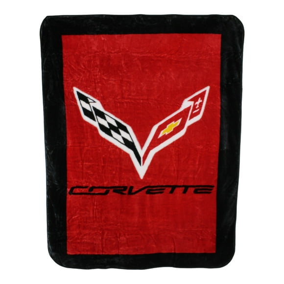 LuxuraSoft Red Raschel Plush Throw Blanket, 63" x 86""