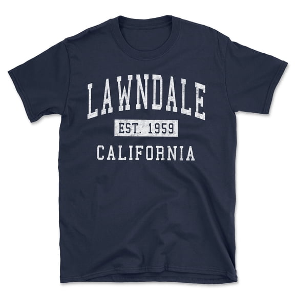Lawndale California Classic Established Men's Cotton T-Shirt