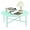 Mint Green, variant on Patio Round Steel Patio Coffee Table, Weather Resistant Anti-Rust and Waterproof Indoor and Outdoor Large Side Table, for Garden Living Room Bedroom Balcony (Mint Green)