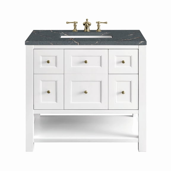 James Martin Vanities 330-V36-3Pbl Breckenridge 36" Free Standing Single Basin Poplar Wood