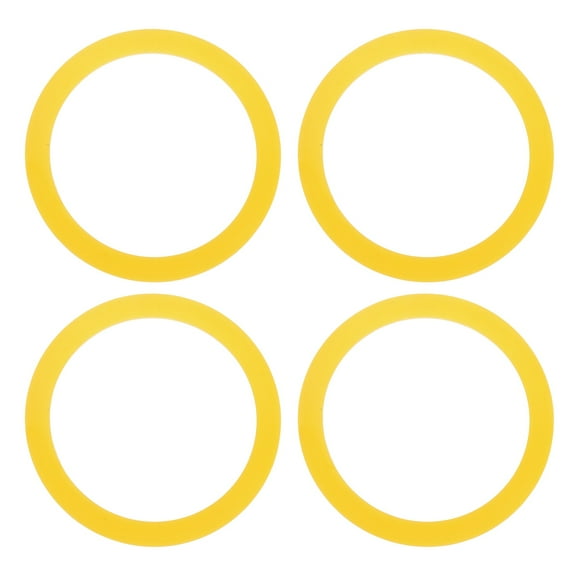 4 Pack Flush Valve Seal 2.56" ID. x 3.15" OD. Silicone Toilet Gasket, Yellow