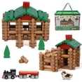 thumbnail image 1 of Juego de troncos de madera Wondertoys 208 piezas para niños mayores de 3 años, 1 of 9