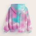 thumbnail image 4 of Ruyang Teen Girls Tie Dye Hoodie Oversized Thin Fall Pullover Sweatshirts Long Sleeve Cute Loose Comfy Tops with Pockets, 4 of 4