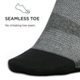 thumbnail image 3 of Feetures Elite Ultra Light Cushion Ankle Socks - Sport Sock with Targeted Compression - Grey, XL (1 Pair), 3 of 6